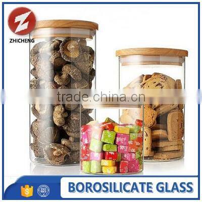 high temperature resistant crystal clear glass containers