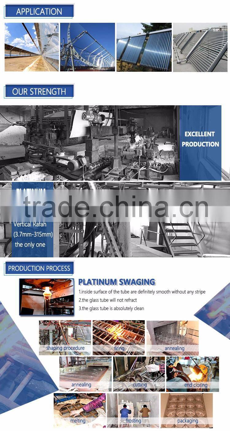 glass evacuated solar collector tube with low price