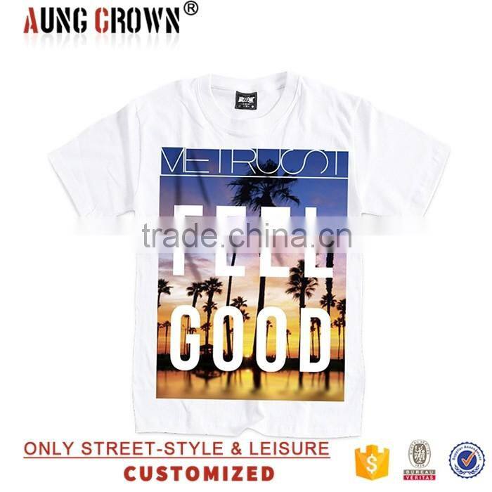 Hot Sale T Shirt Short Sleeve With Custom Logo With Round Collar