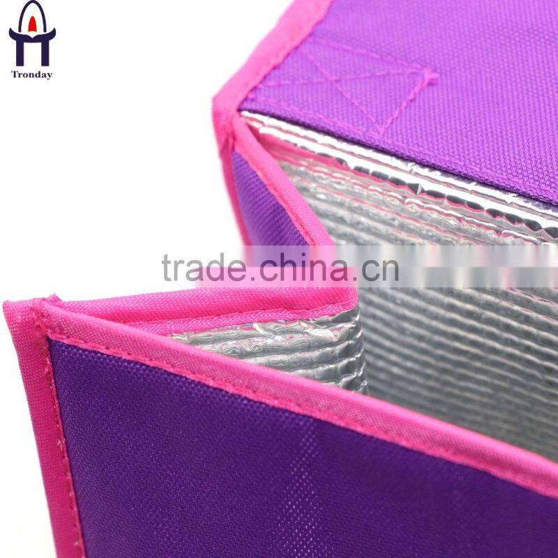 600D polyester fitness cooler bag school and office thermal lunch bag