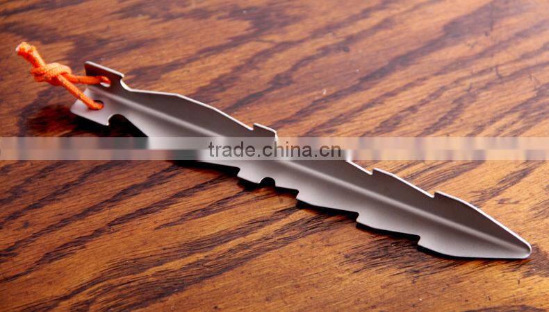 Outdoor Titanium Tent Peg Metal Tent Pegs