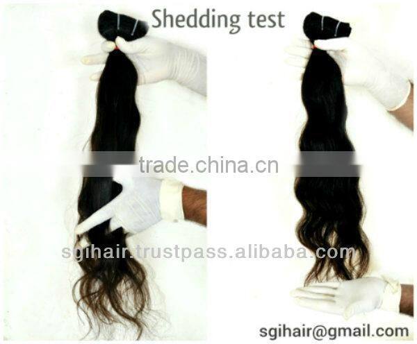 Sexy Style Natural Color Indian Temple Raw Virgin Hair