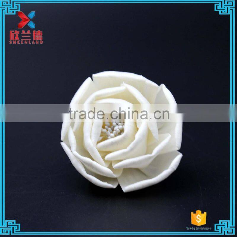 cheap artificial 6cm crimping rose natural sola flower diffuser