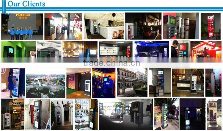 universal docking stations 19 inch touch screen coin operated mobile phone charging holder APC-06B