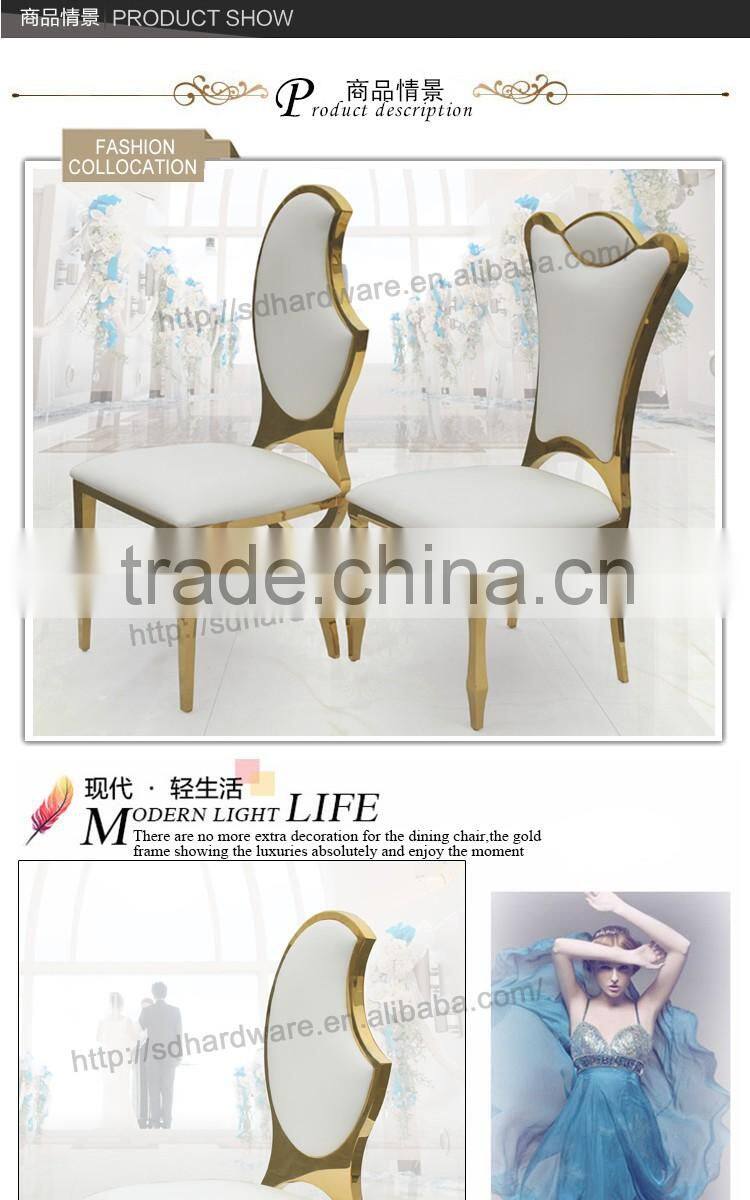 hotel moon back gold frame chairs french white chairs