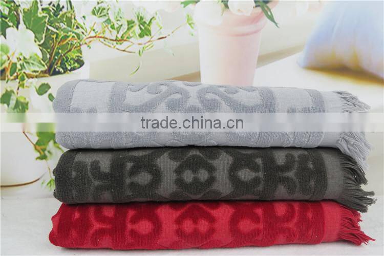 100% Cotton high quality and beautiful design jacquard cotton bath towels SJ-142