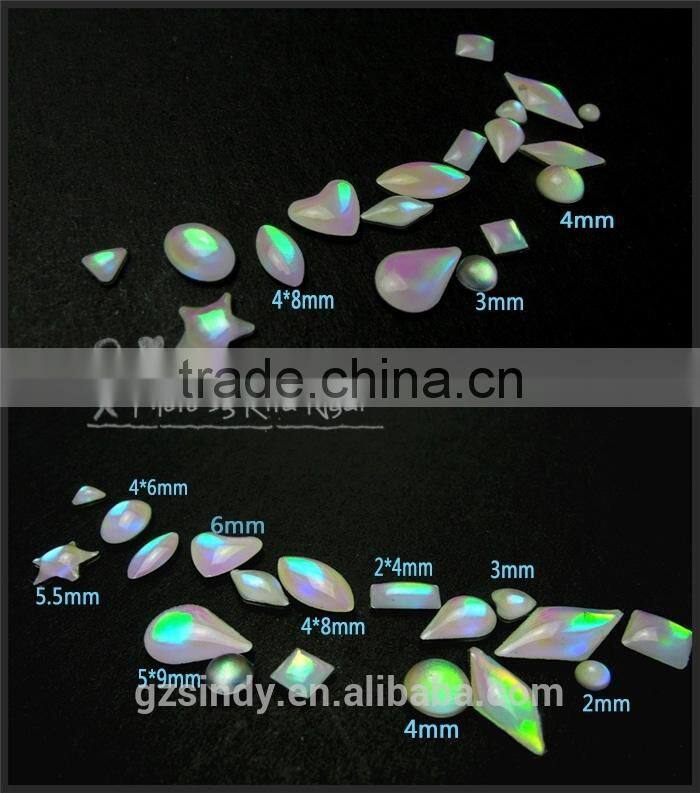 Wholesale Opal Resin Stones Nail Art Decorations ZX:SZ570