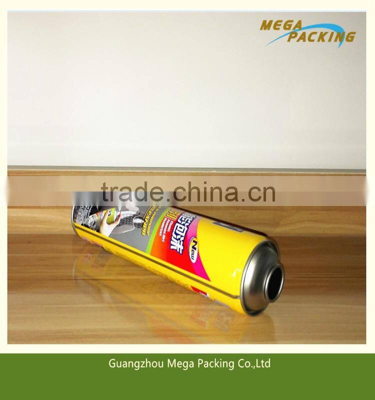 Custom 450ml spray wax aerosol can for car dashbord and leather clean