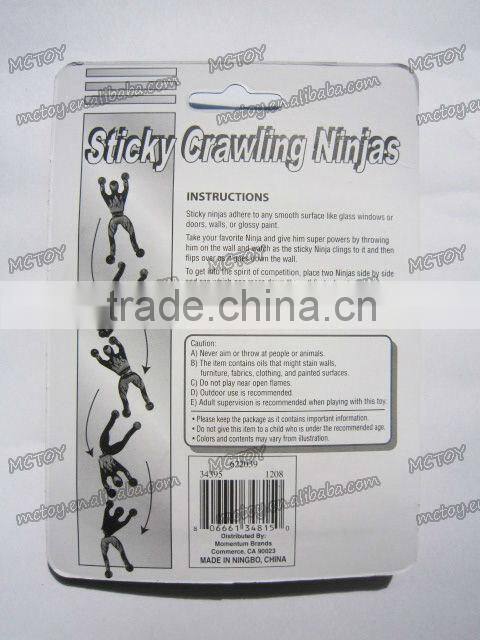 Hotsale sticky gummy spider-man toy wall climbing spiderman toys baby boy toy spiderman figure Chrismats Gifts 2pcs/blister card