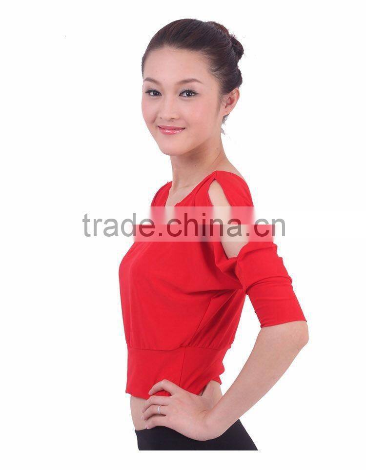 2016 High quality cheap women cotton red tribal belly dance tops dancing costume top for sale