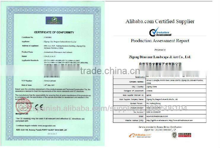 New Products Animatronic Dinosaurs for Shooting