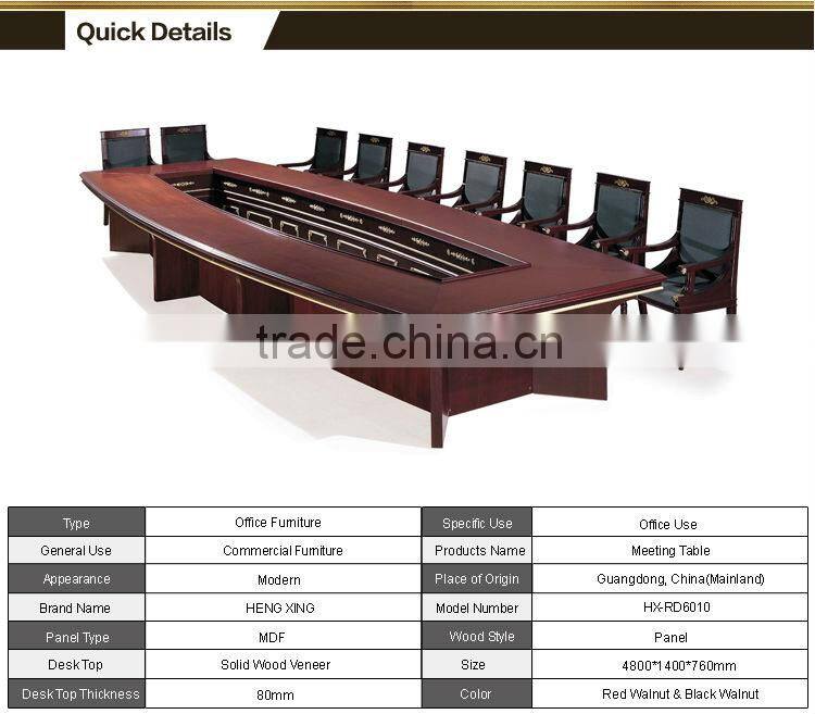 8 people good design wooden conference table HX-5DE226