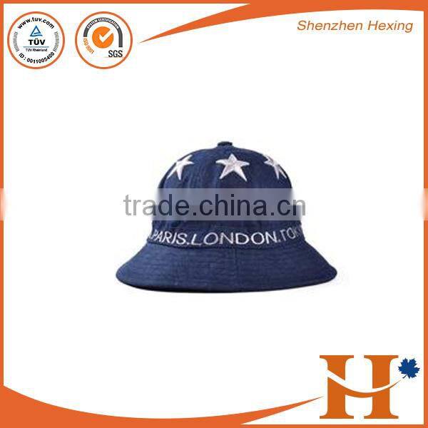 Fashion style custom bucket hat jean fishing hat leisure cap with factory price
