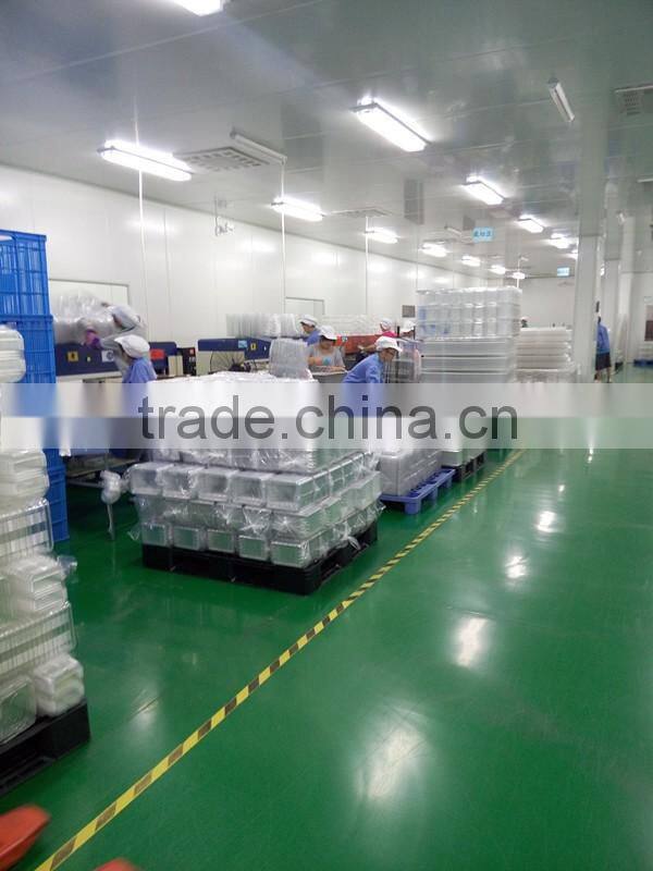 rectangular pp plastic packing food tray with FDA certificate approved