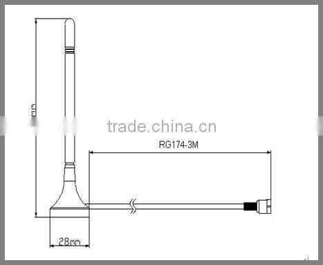 Fully Automatic Power Car Antenna With SMA Connector