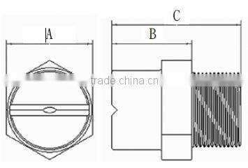 UPE super wear resistance flat fan spray nozzle