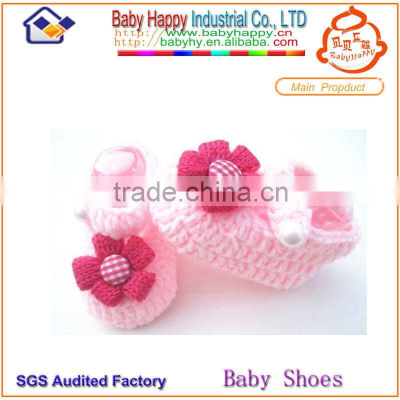 Dress hand crochet cute baby shoes