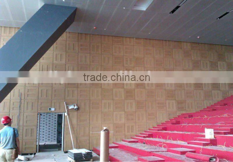 soundproofing wooden pattern acoustic panel wall tile