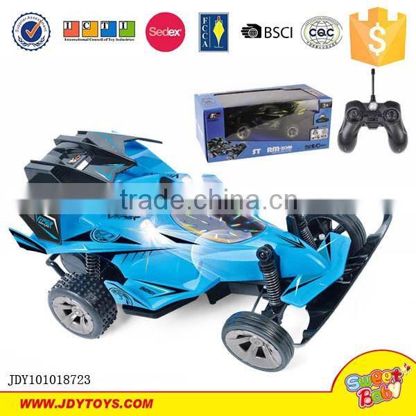 New 1:20 4CH rc car with 3D lights and voice charge and battery remote control car toy for kids
