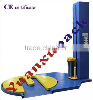 wooden pallet wrapper dispenser palletizing machine shrink wrapping machine
