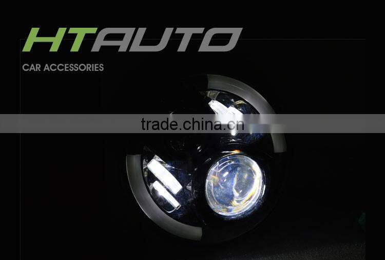 HTAUTO 60W 10V-30V LED Headlight Beam Conversion Light Bulb 7 inch Led Headlight