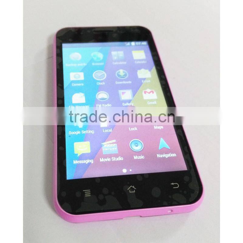 MTK6572 Dual Core Android 4.4 Smartphone 4'' HD Screen 512MB RAM 4GB ROM 2.0MP Camera factory directly selling smartphone