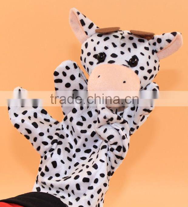 Wholesale hand puppet / soft plush panda hand puppet / Animal Shaped Plush Hand Puppet