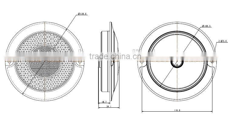 4inch 10-30V 100% Waterproof LED Truck Tail Lights