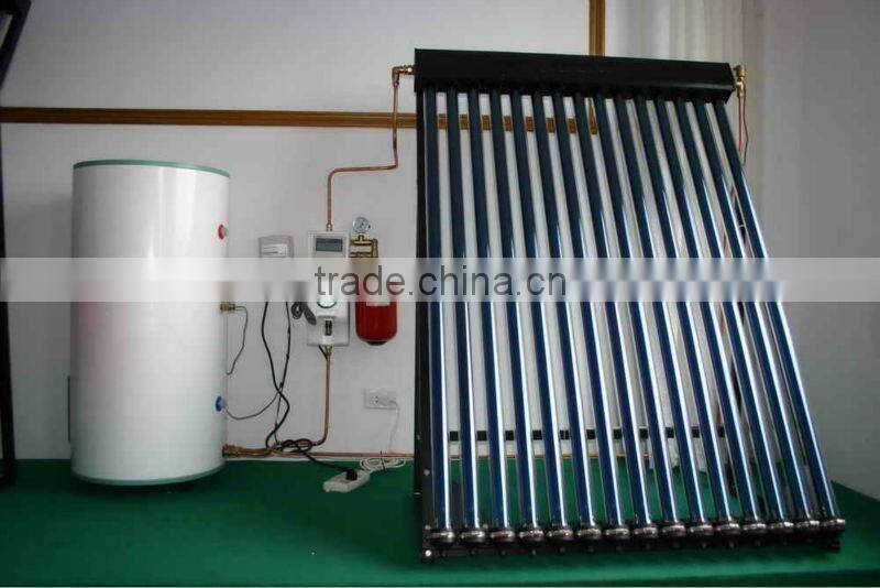 High efficiency split copper coil solar water heater