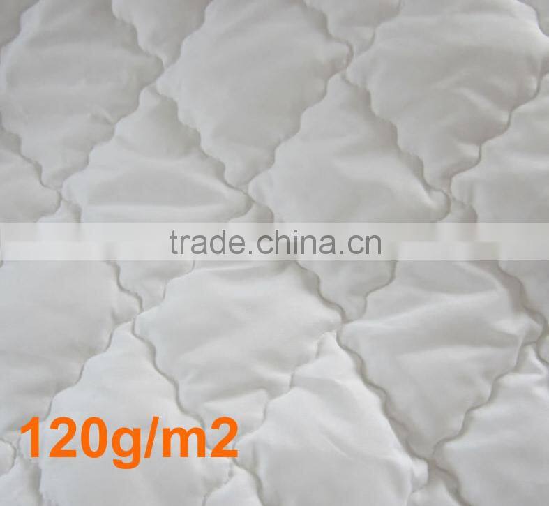 Hot sell white 100% cotton quilted plain mattress cover and protector