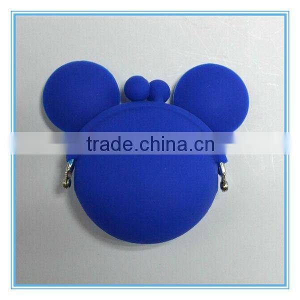 mouse shape silicone coin holder gift pouch