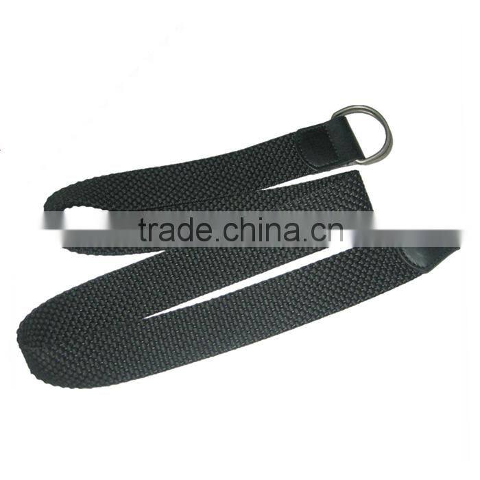 High Quality Woman Black Knitted Acrylic Canvas Belt