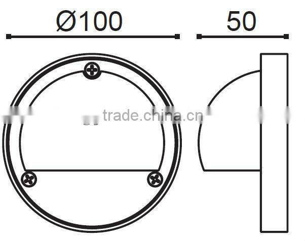 Stainless steel wall lamp