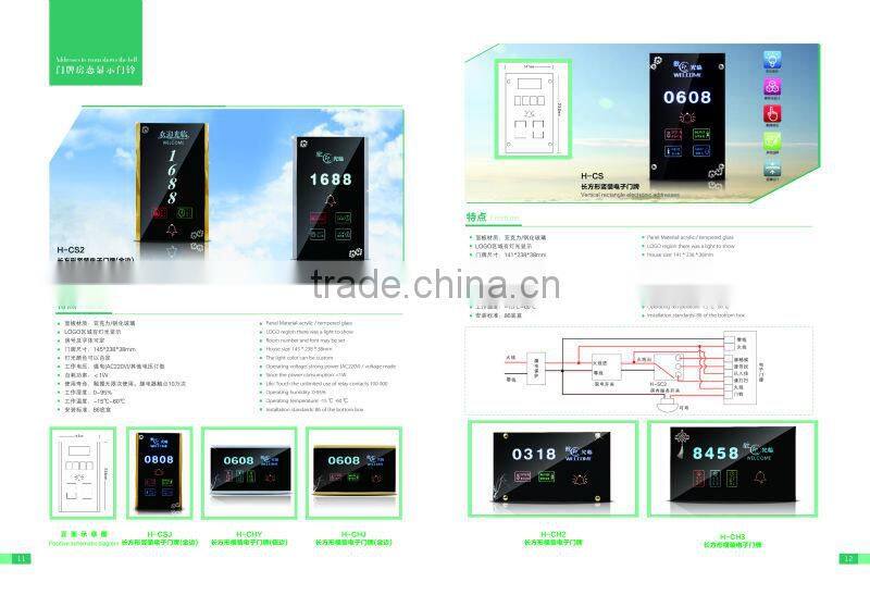 Orbita digital signage can show room number