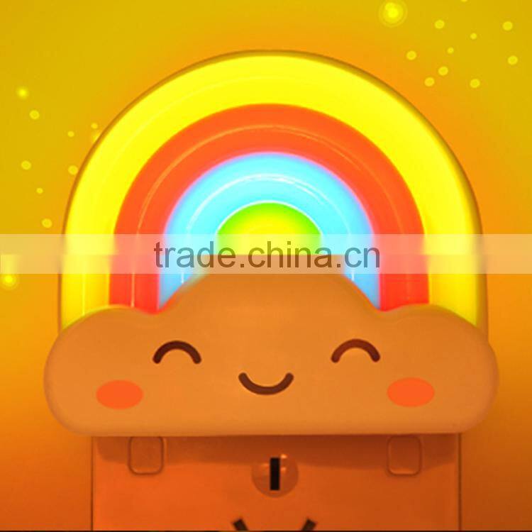 LED Lucky Rainbow Projector Room Night Light Color Lamp Magic Romantic for Kids