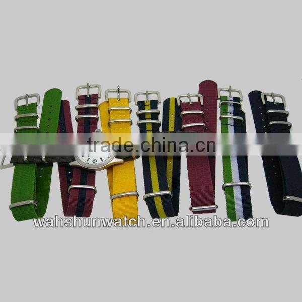 nylon watch strap quartz stainless steel watch water resistant fashion sport watch