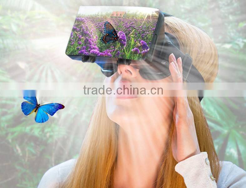 2016 new VR BOX Virtual reality 3D glasses for 3.5 - 6.0 inch Smartphone 3D glasses +Game controllers