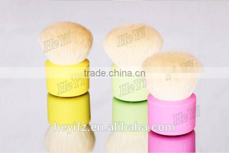 2016 Best Seller Color Goat Hair Silicone Handle Kabuki Brush