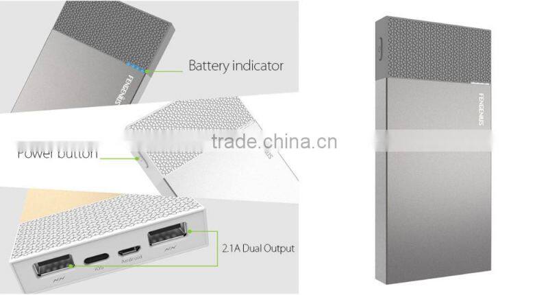 Private Mould portable power bank 10000mah real capacity mobile power battery charger output up to 4.8A