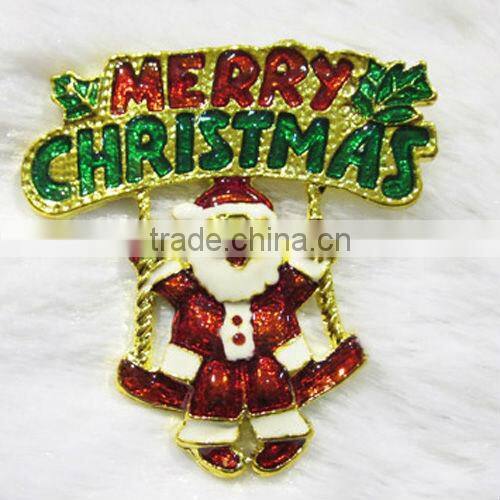 christmas costume jewelry santa claus brooch