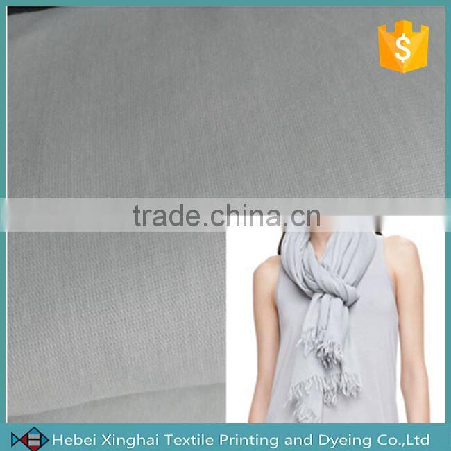 Spun polyester voile grey fabric 60s*60s