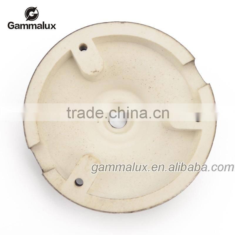 E27 Ceramic Ceiling Rose Light Holder, Light Pink Braided Electric Wire