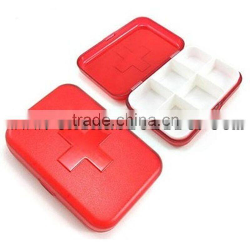 hot sales 6 case Plastic Pill Box