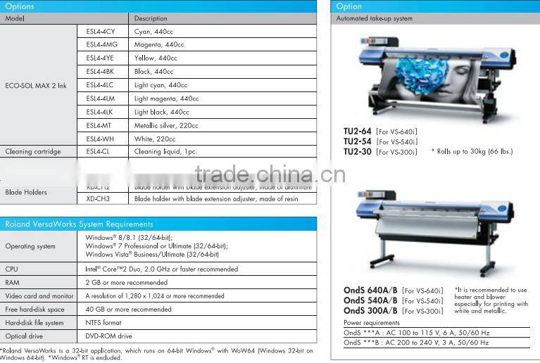 30'' ,Printer and cutter,Roland Versa CAMM VS300i printer
