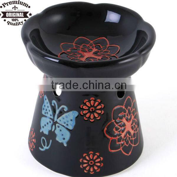 wholesale ceramic relief handpaint incense burner