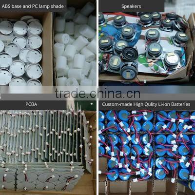 Speaker Lamp Night Light Lantern with Strap Wireless Audio Speaker 3.5mm Audio Input 10 Min Timer