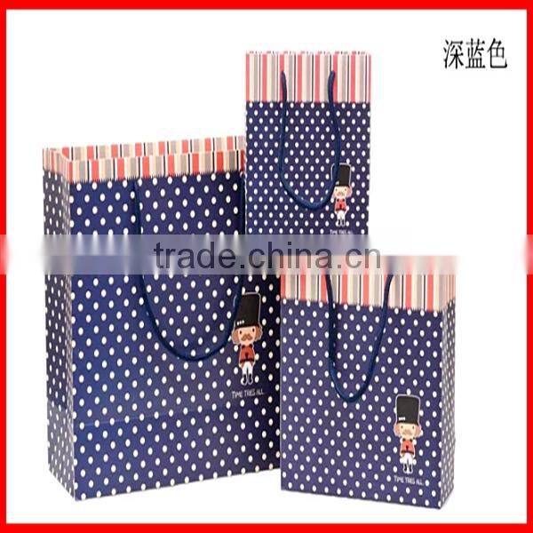 Luxury Small Point Printed Shopping Paper Bags With Handles