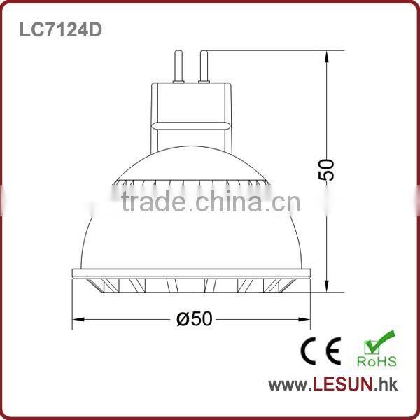 DC12V 4W cob led 2700K dimmable led spot light