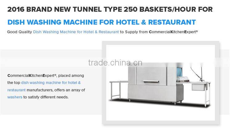 250 Baskets Professional Dishwasher Parts Factory Price Dish Washing Machine for Hotel & Restaurant