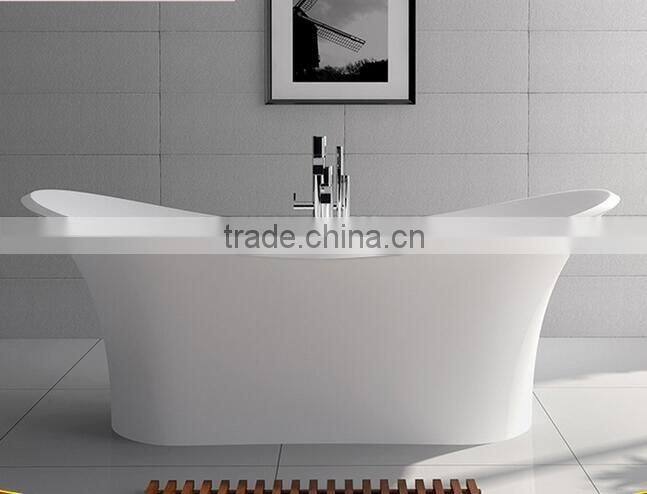 Luxurious used freestanding bathtub-oval stone resin bathtub,freestanding solid surface bathtub